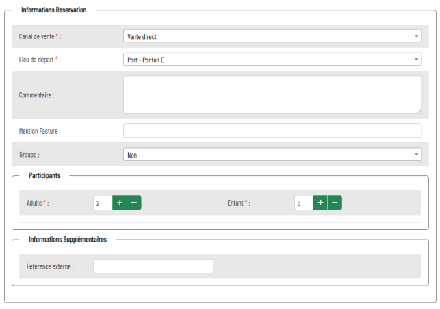Capture d'écran - Appliquer une gratuité