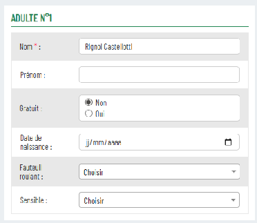 Capture d'écran - Retrouver une réservation (filtres et planning)